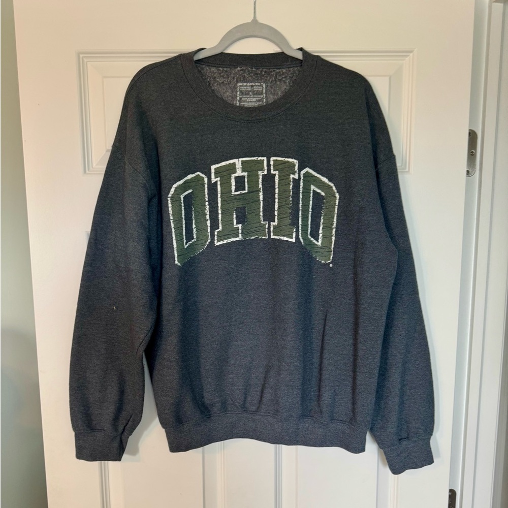 GameDay Couture x Social House Gray Ohio University Crewneck Sweatshirt L